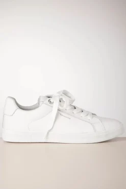Online Steffi Lederen Sneakers In Wit Vrouwen Sneakers