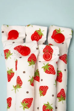 Sale Strawberry Fields - Set Van 12 Krulspelden In Wit Vrouwen Haarstyling