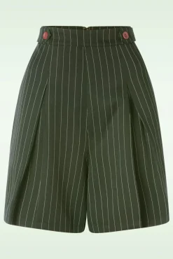 Outlet Stripe Sail Short In Groen Vrouwen Broeken