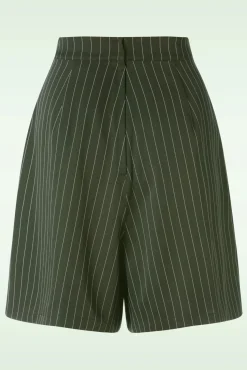 Outlet Stripe Sail Short In Groen Vrouwen Broeken