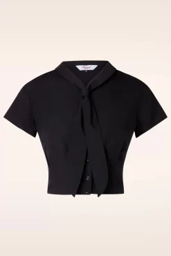 Outlet Summer Ahoy Blouse In Zwart Vrouwen Blouses