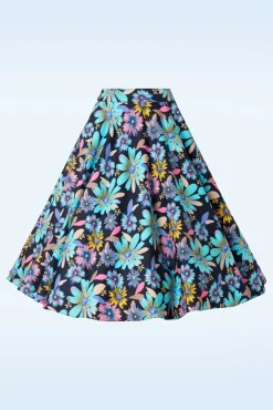 Sale Summer Bee Swing Rok In Marineblauw Vrouwen Rokken