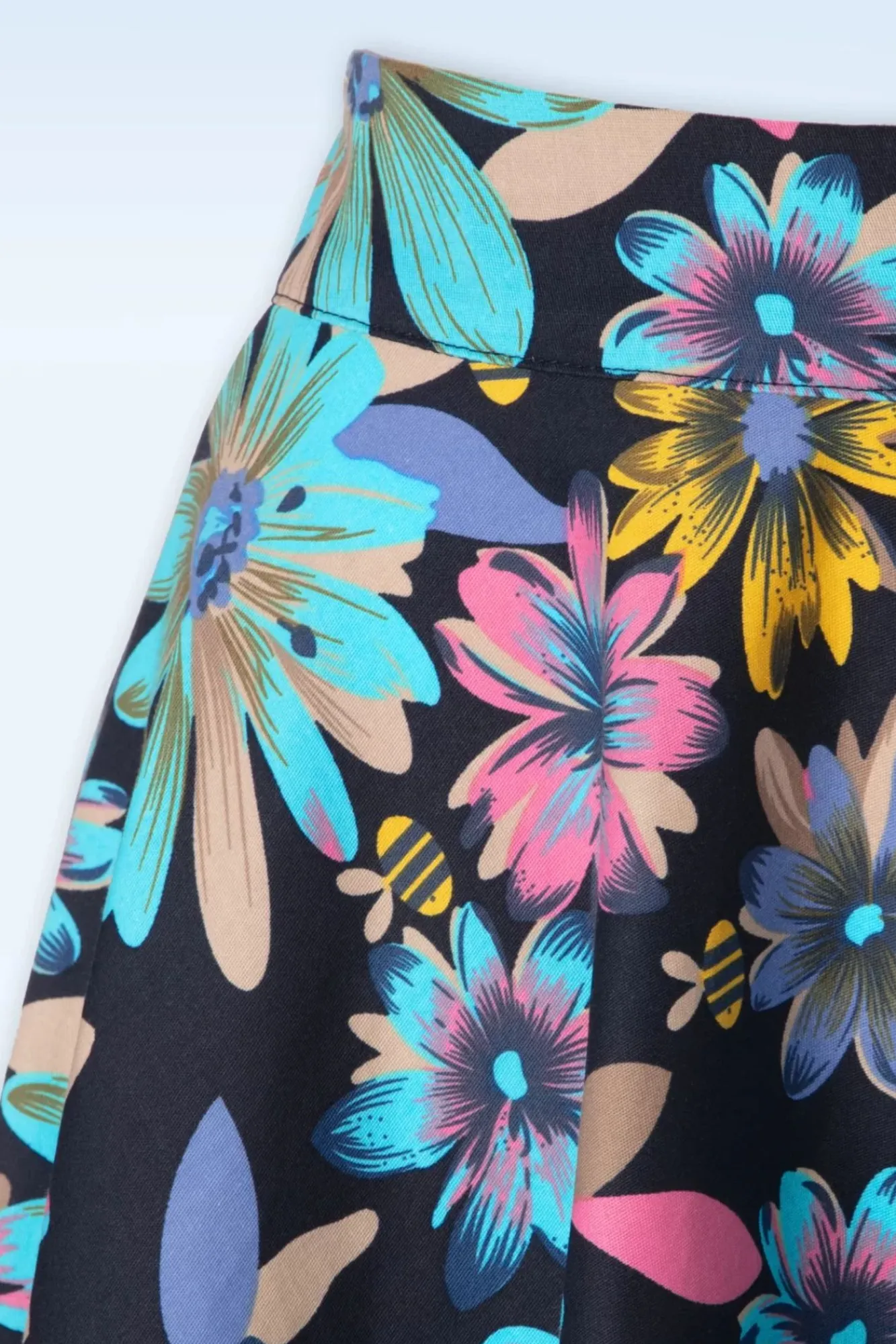 Sale Summer Bee Swing Rok In Marineblauw Vrouwen Rokken