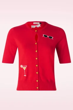 Discount Summer Lovin' Cardigan In Rood Vrouwen Truitjes