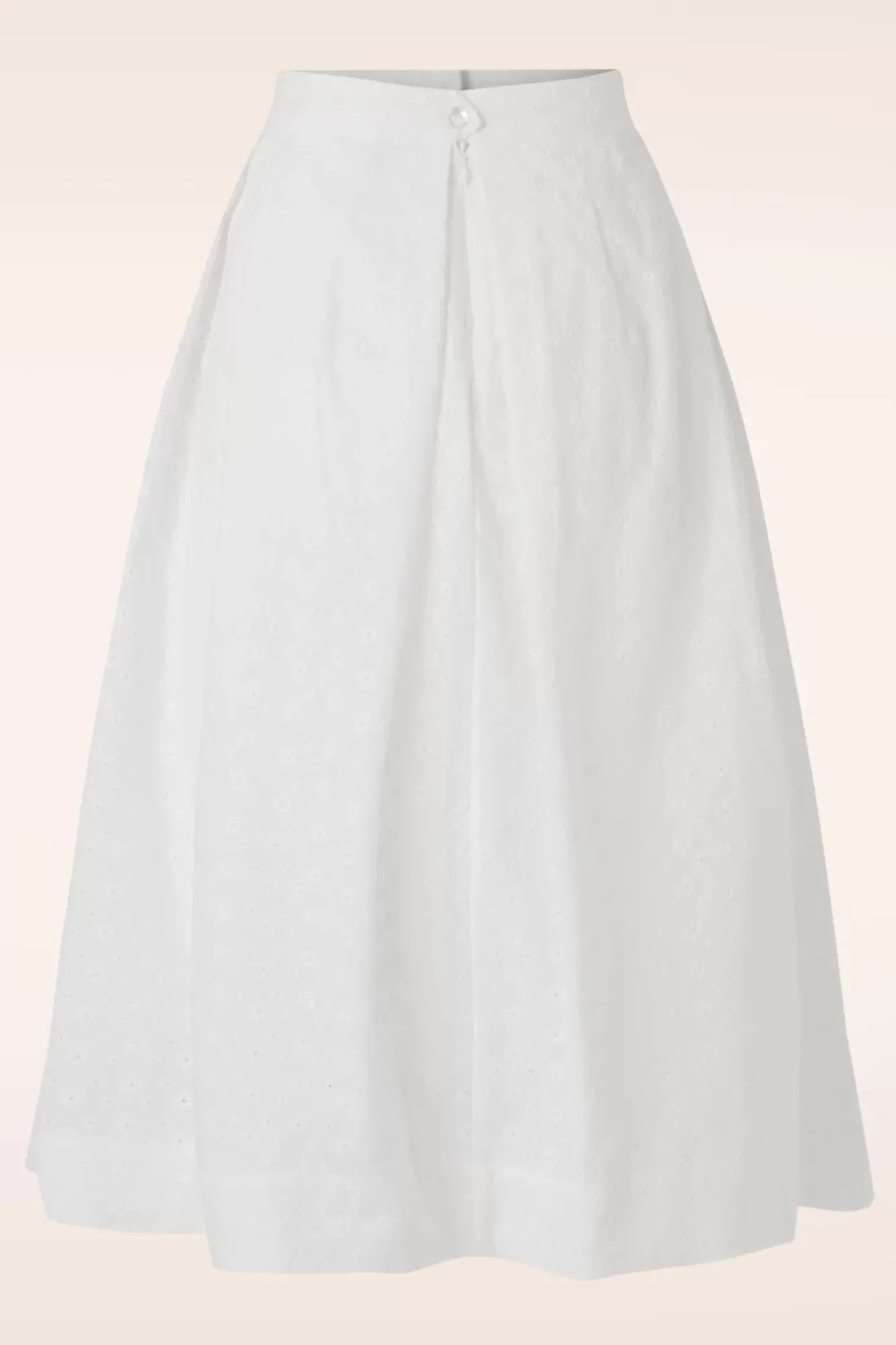 Hot Suzette Rosa Broderie Anglaise Rok Met Plooien In Wit Vrouwen Rokken