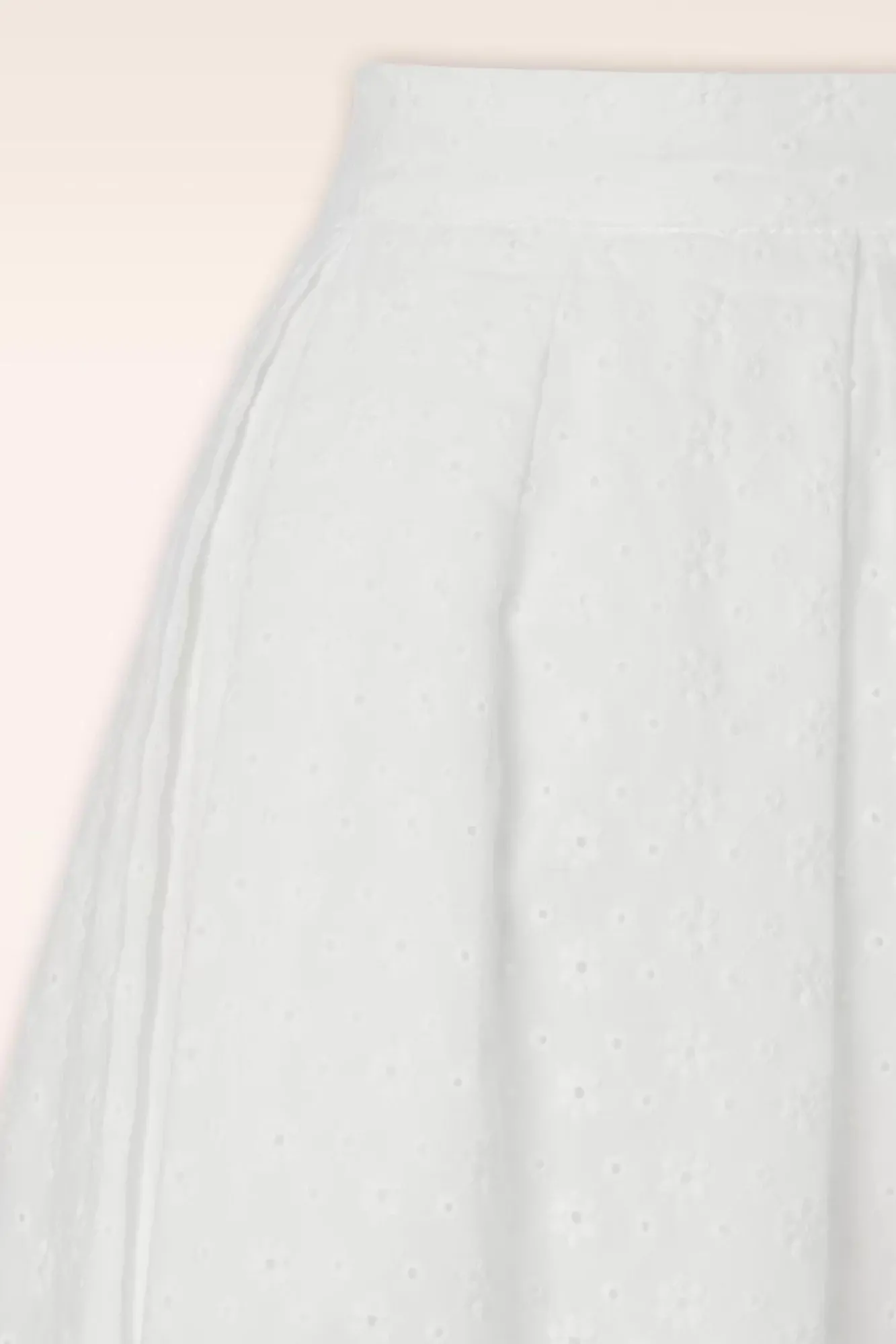 Hot Suzette Rosa Broderie Anglaise Rok Met Plooien In Wit Vrouwen Rokken