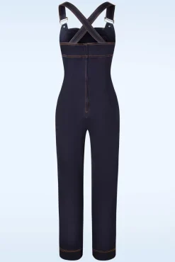 Discount Tallulah Overall Met Wijde Pijpen In Denim Vrouwen Playsuits & Jumpsuits
