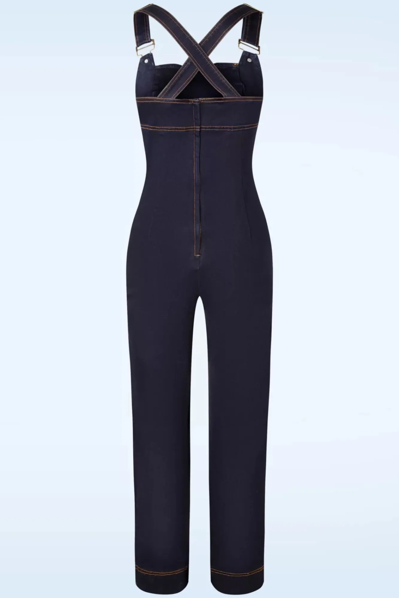 Discount Tallulah Overall Met Wijde Pijpen In Denim Vrouwen Playsuits & Jumpsuits