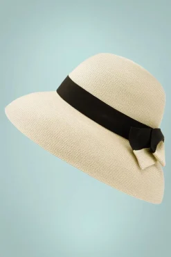 New Tara Hoed In Naturel En Zwart Vrouwen Hoeden & Fascinators