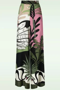 New Terri Broek Met Wijde Pijpen In Multi Vrouwen Broeken