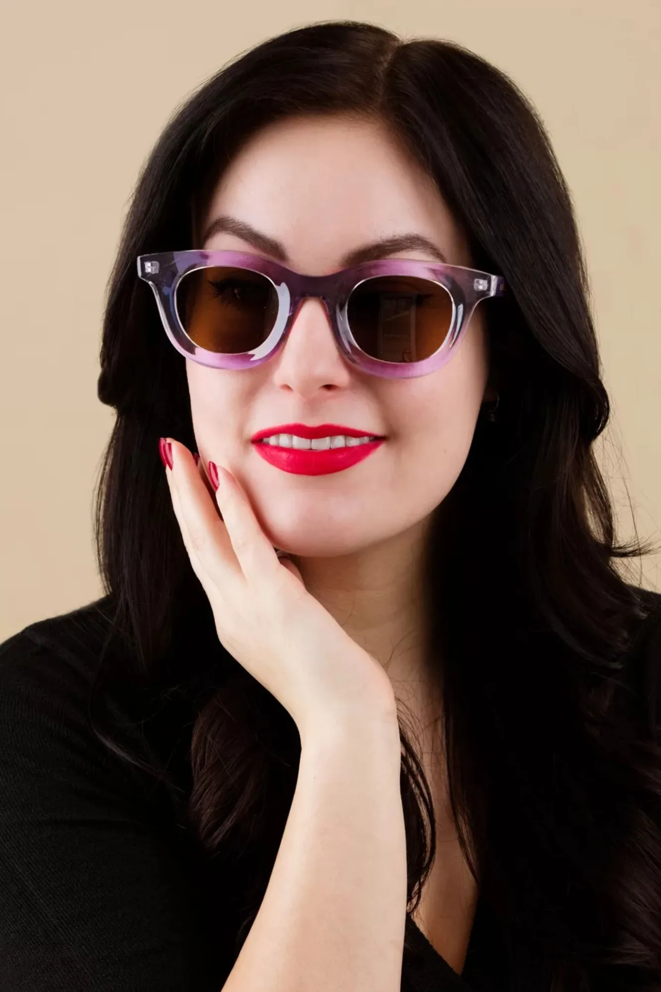 Clearance That Girl Zonnebril In Lilapaars Vrouwen Zonnebrillen
