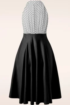 Outlet The Maria Grazia Swing Jurk In Zwart En Wit Vrouwen Swing Jurken