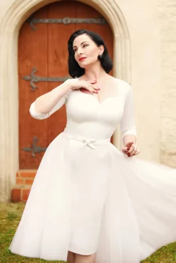 Discount The Patrizia Pencil Jurk In Wit Vrouwen Plus Size Jurken