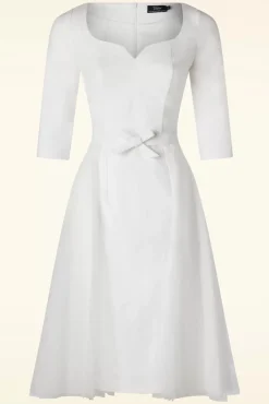 Discount The Patrizia Pencil Jurk In Wit Vrouwen Plus Size Jurken