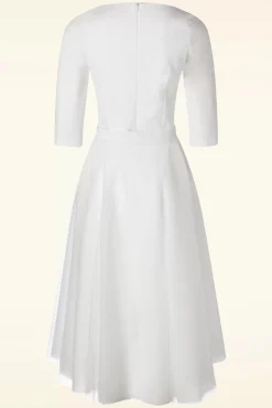 Discount The Patrizia Pencil Jurk In Wit Vrouwen Plus Size Jurken