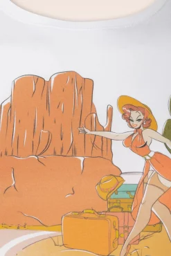 Outlet The Traveler Tee In Wit Vrouwen T-Shirts