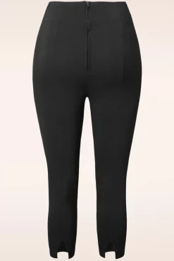 Discount Tina Capribroek In Zwart Vrouwen Broeken