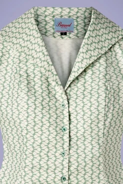 Hot Tina Tile Blouse In Mintgroen Vrouwen Blouses