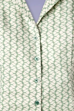 Hot Tina Tile Blouse In Mintgroen Vrouwen Blouses