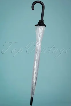 New Transparante Koepelparaplu In Zwart Vrouwen Paraplu's