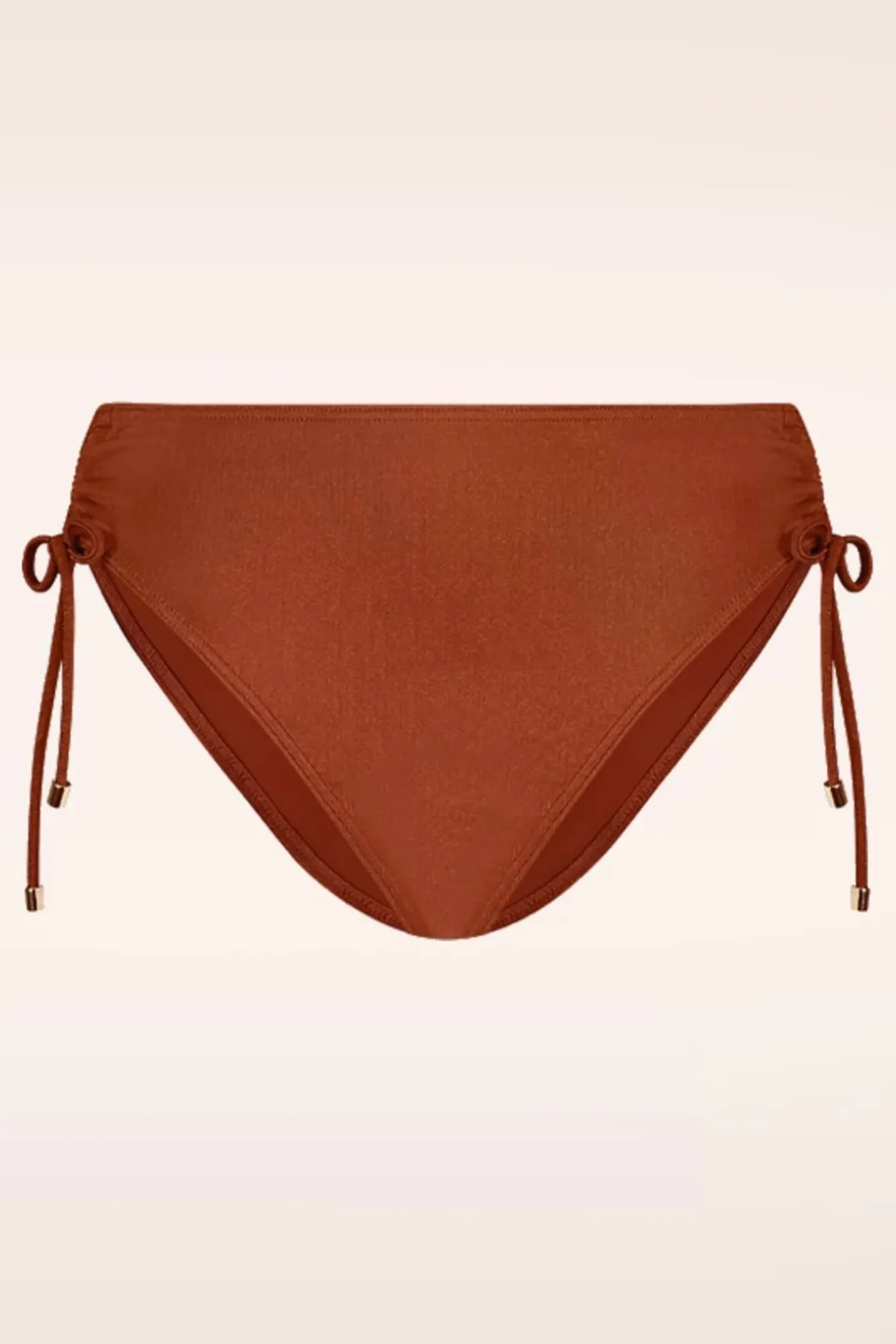 Sale Treasure High Waist Bikini Broekje In Cederhout Bruin Vrouwen Bikini's