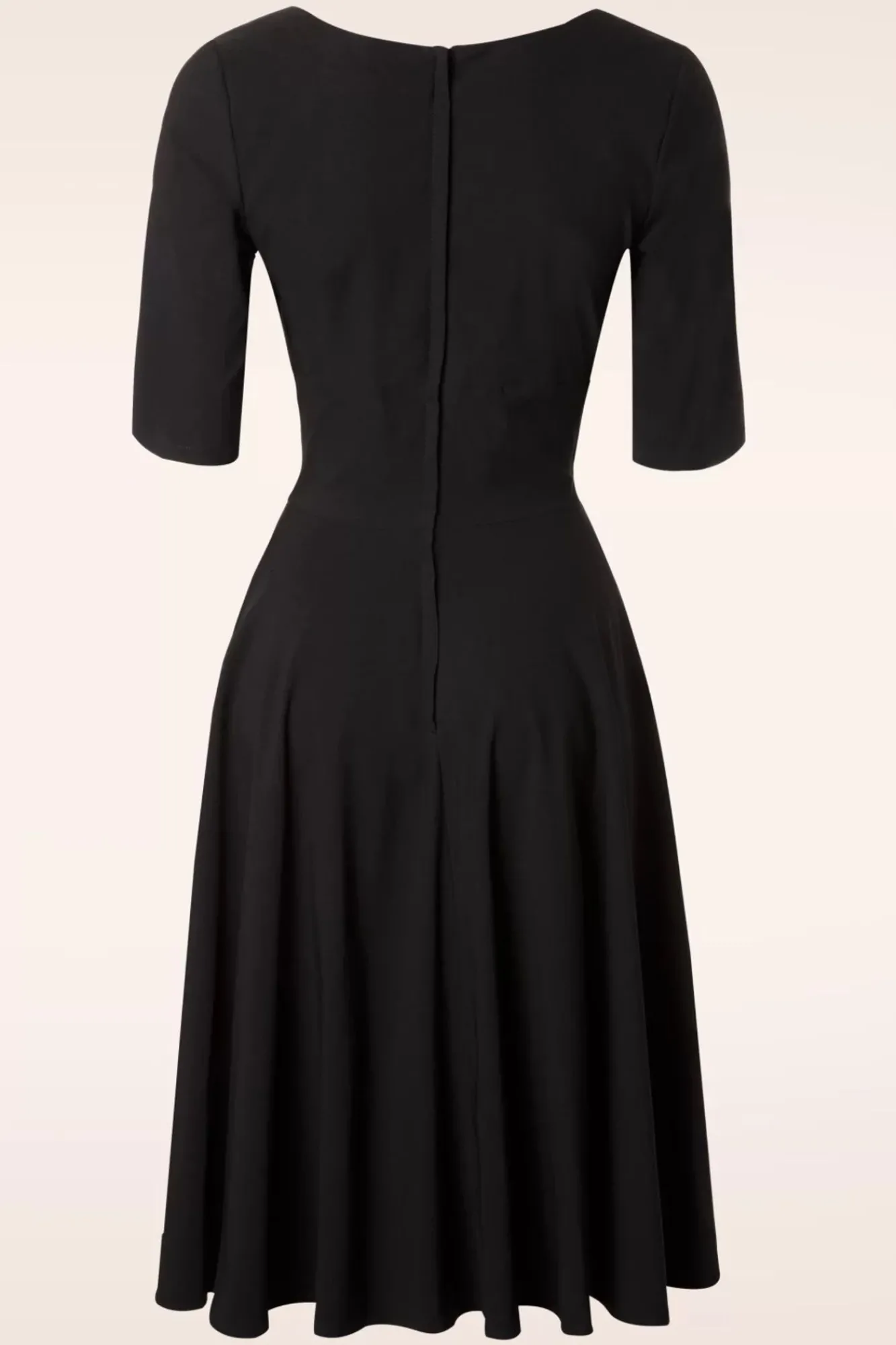 Online Trixie Doll Swing Jurk In Zwart Vrouwen Effen Jurken