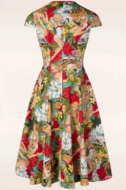 Best Tropic Dreamer Jurk In Blauw Vrouwen Plus Size Jurken