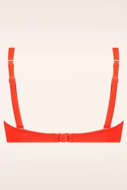 Twisted Bikinitop In Zomers Rood Vrouwen Bikini's