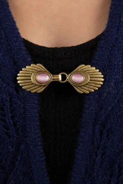 Outlet Venus Vest Clips In Goud En Poederroze Vrouwen Sieraden