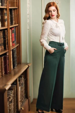 Online Verborgen Broek In Groenblauw Vrouwen Broeken