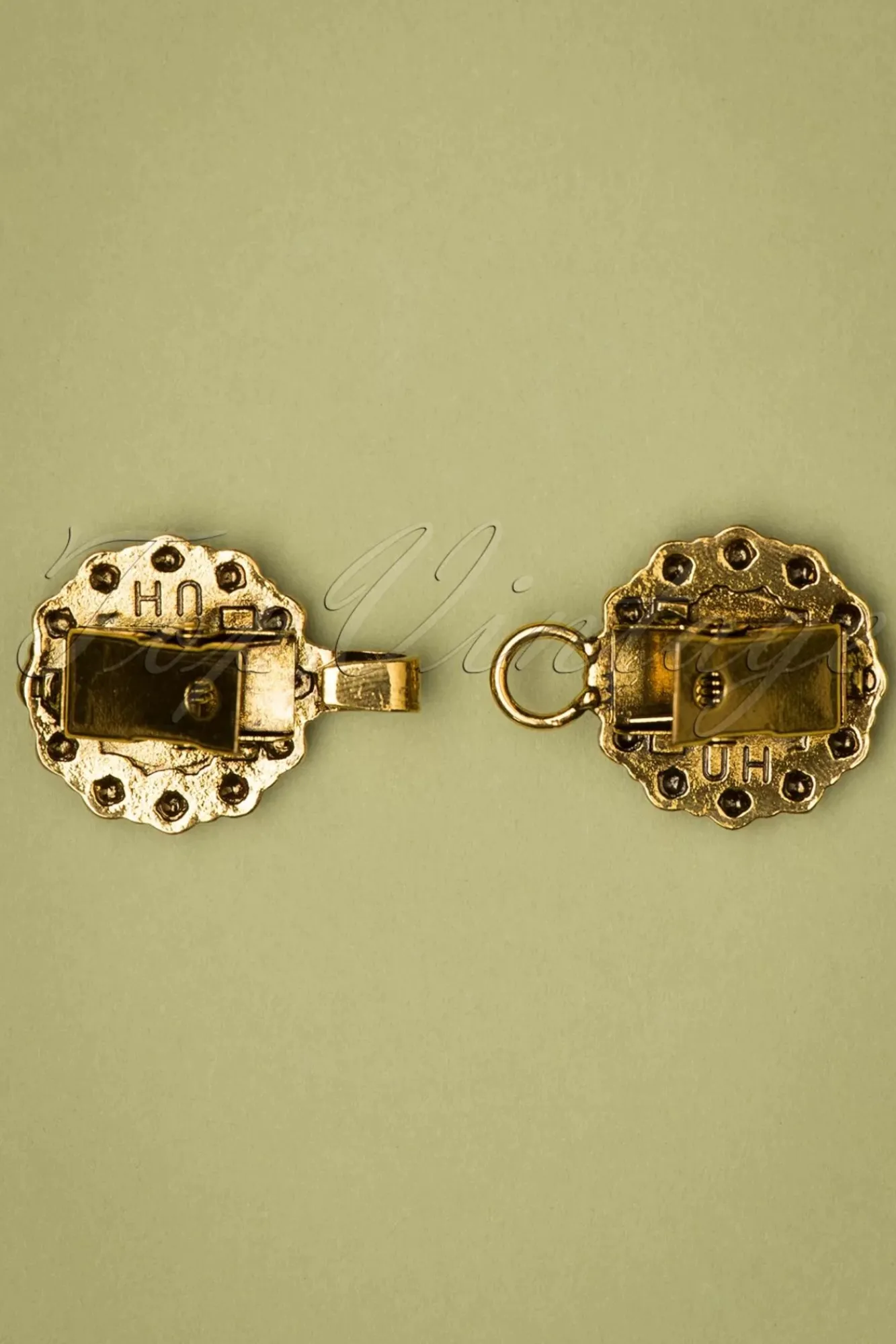 Sale Vestclips In Goud En Dennenhout Vrouwen Sieraden