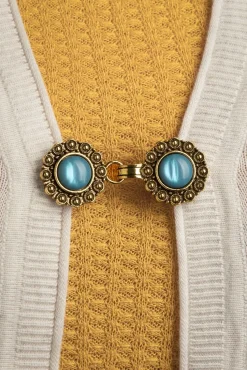Discount Vestclips In Goud En Fjordblauw Vrouwen Sieraden