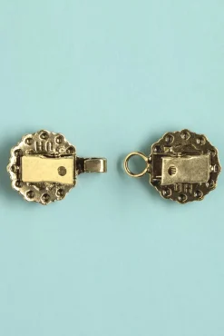 Discount Vestclips In Goud En Fjordblauw Vrouwen Sieraden