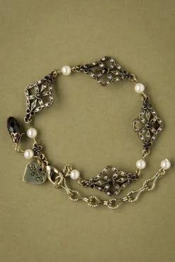 Victoriaanse Filigraan Armband In Zwart Vrouwen Sieraden