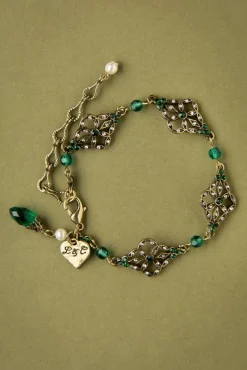 Victoriaanse Filigraanarmband In Smaragd Vrouwen Sieraden