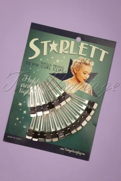 Clearance Vintage Haarstyling: Starlett Single Prong Pin Curl Clips Vrouwen Haarstyling