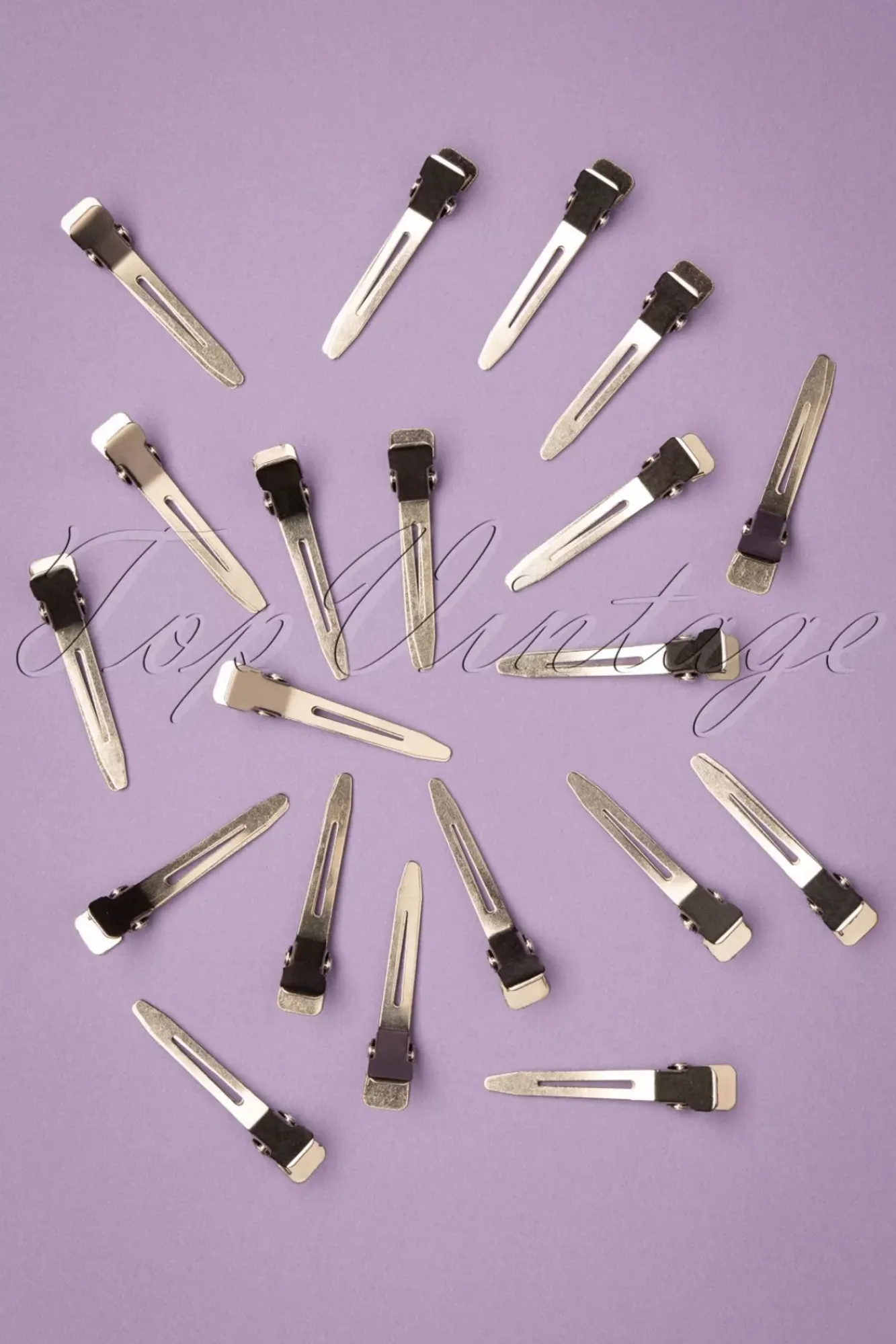 Clearance Vintage Haarstyling: Starlett Single Prong Pin Curl Clips Vrouwen Haarstyling