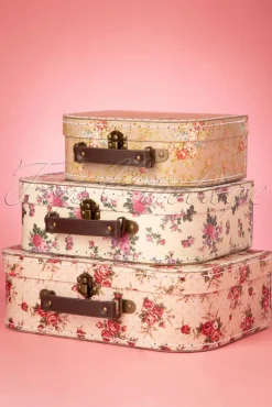Online Vintage Rose Kofferset Vrouwen Home & Lifestyle