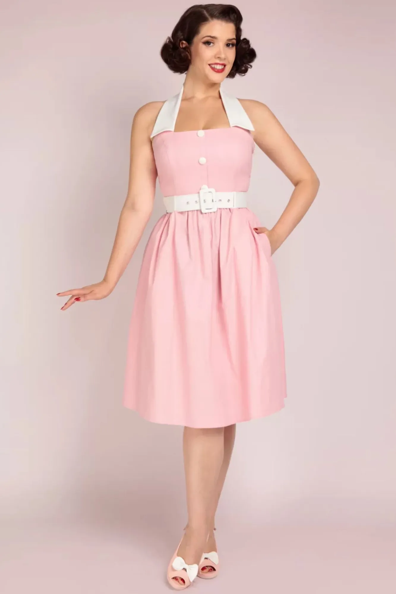 Online Waverly Swing Jurk In Roze Vrouwen Plus Size Jurken