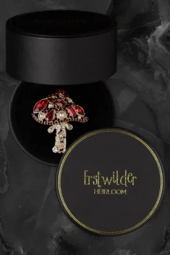 Outlet Well Spotted Stone Set Crystal Broche Vrouwen Sieraden