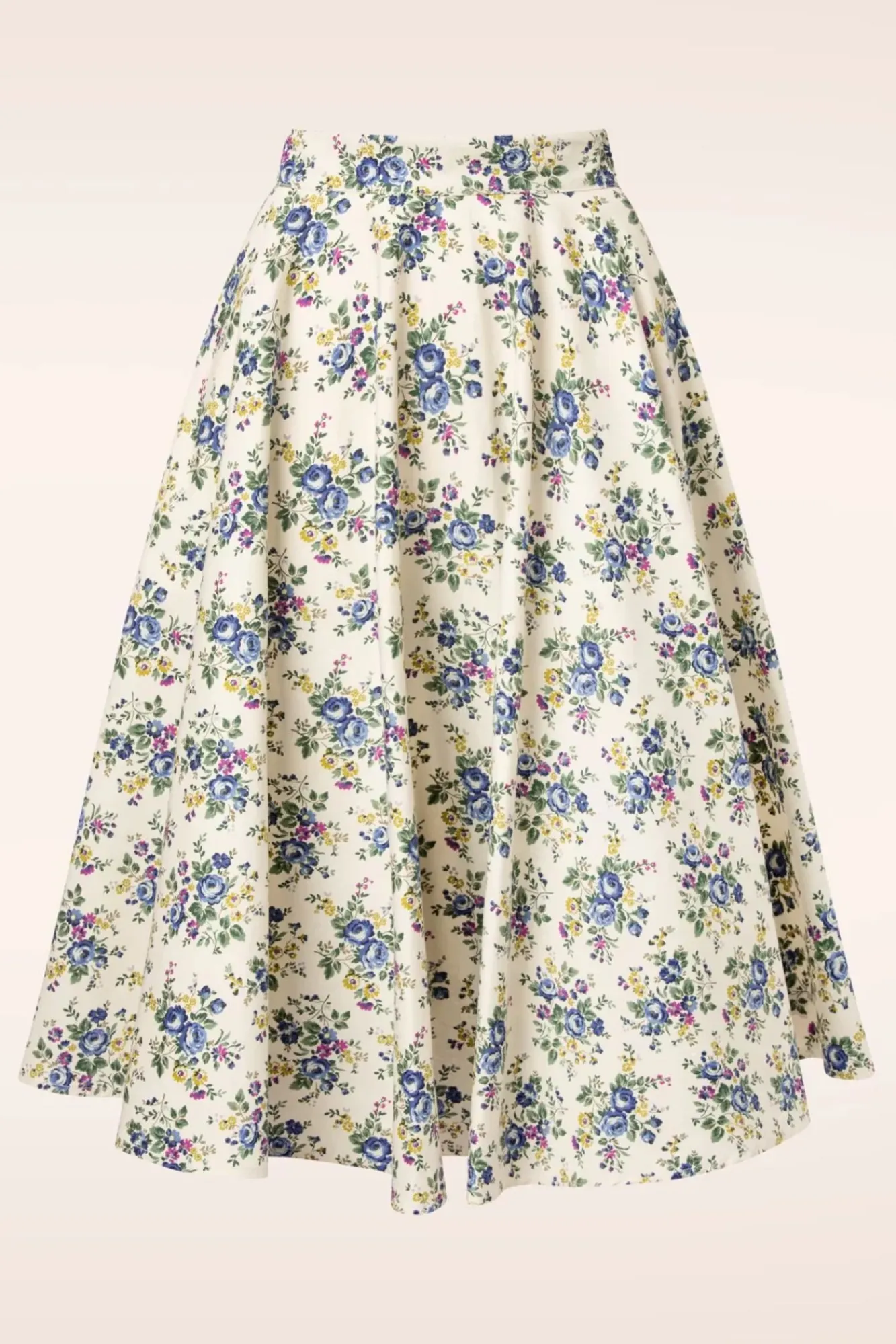 New Wild Flower Swing Rok In Creme Vrouwen Rokken