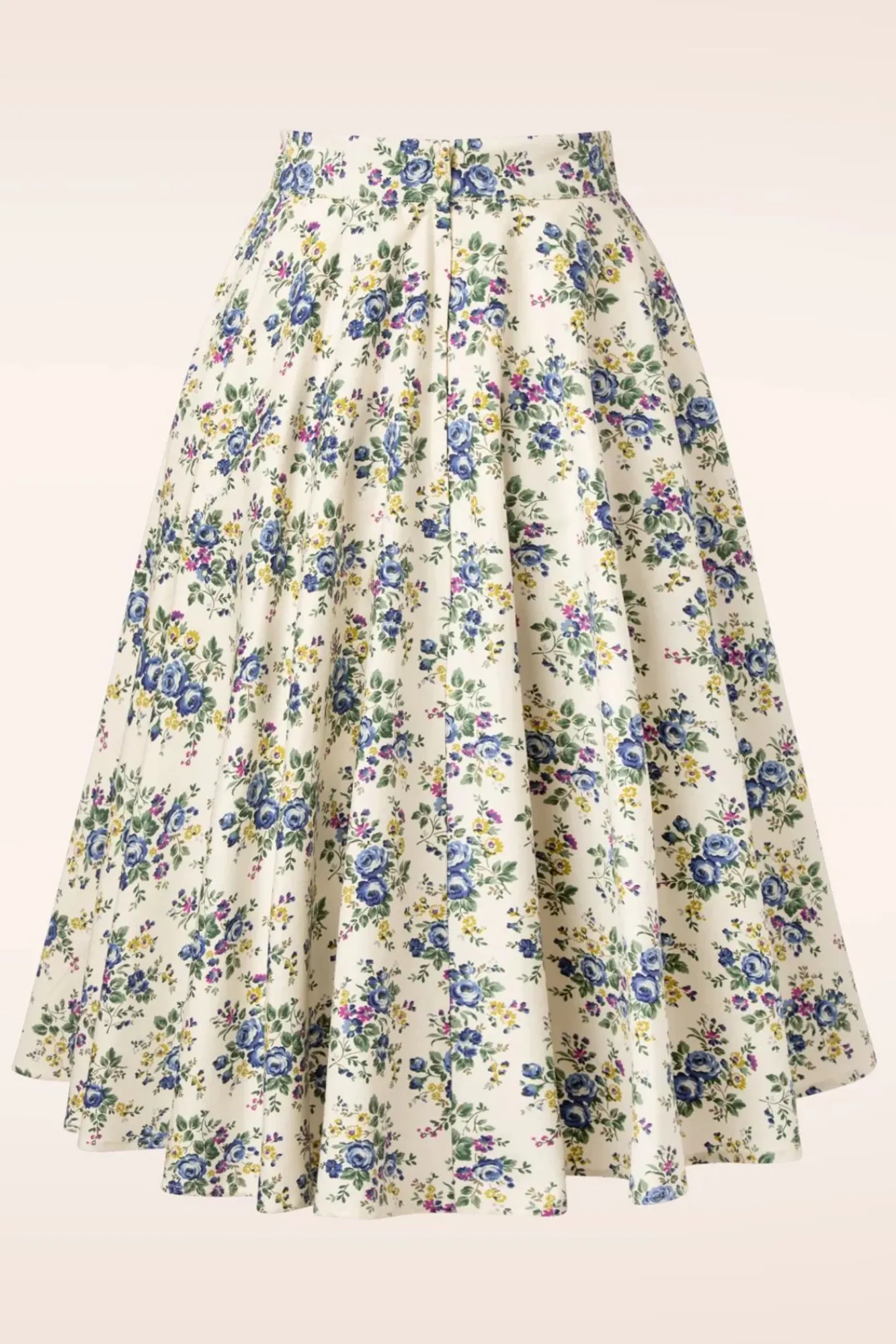 New Wild Flower Swing Rok In Creme Vrouwen Rokken