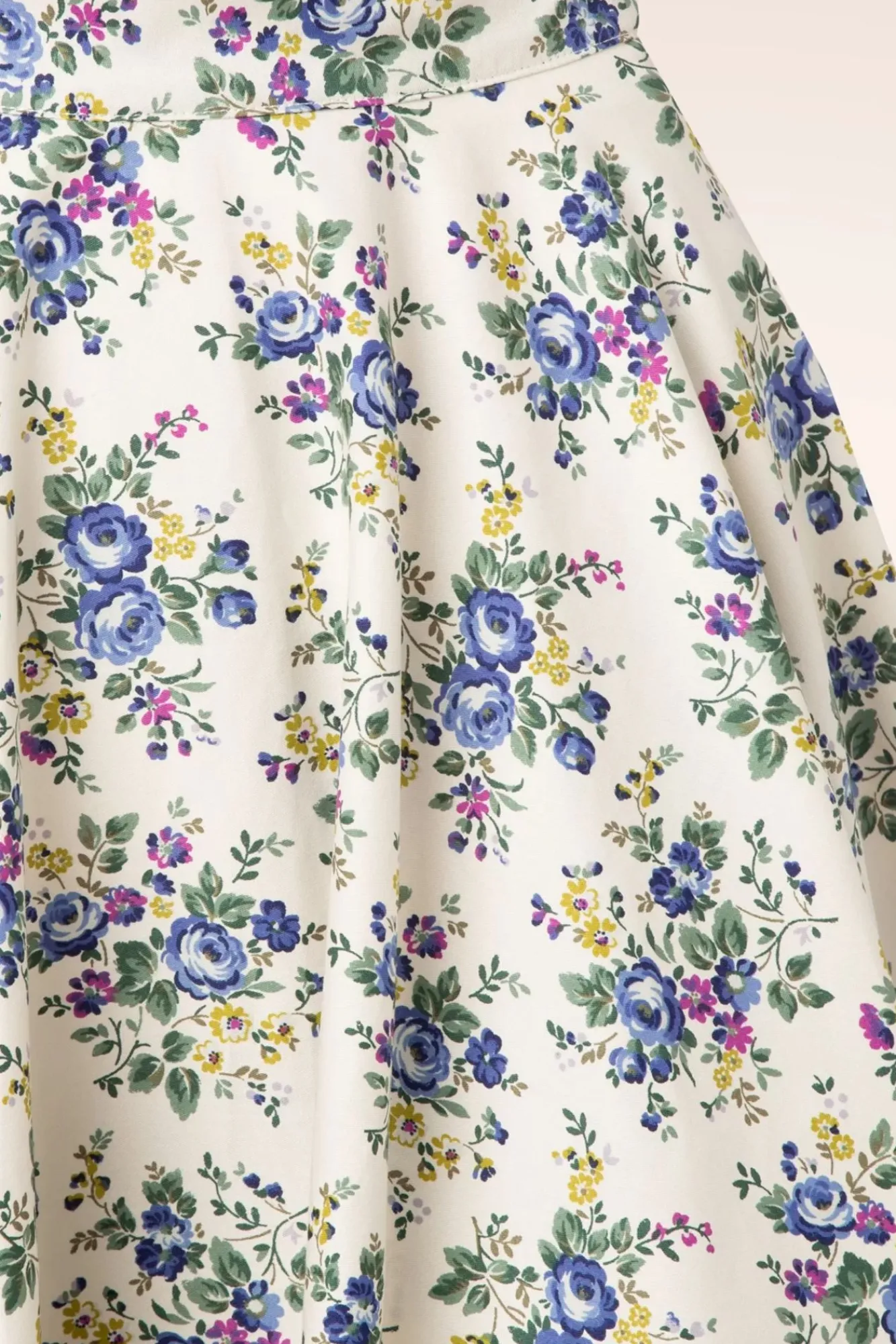 New Wild Flower Swing Rok In Creme Vrouwen Rokken