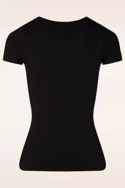 New Wild Rebel T-Shirt In Zwart Vrouwen T-Shirts