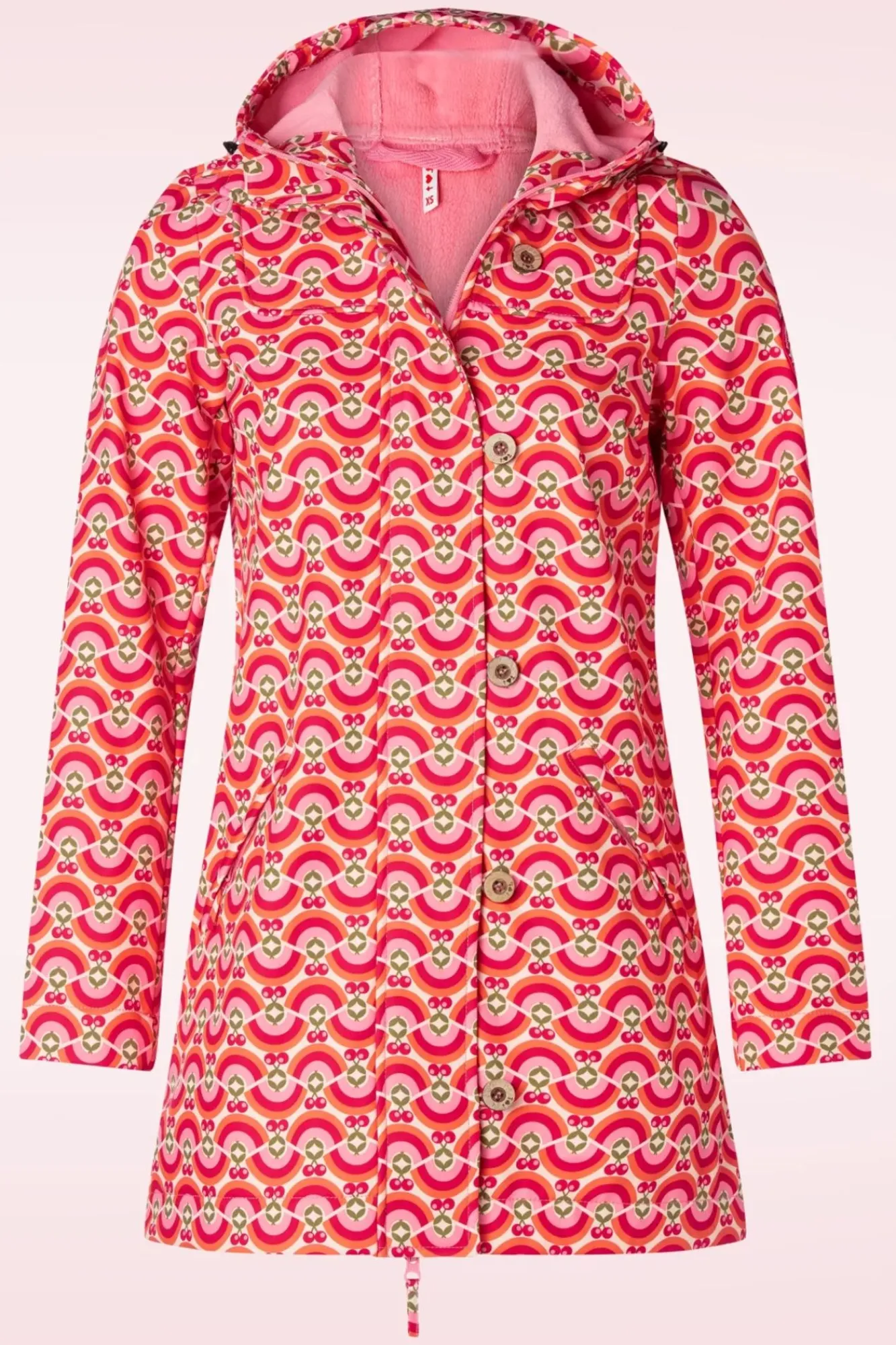 New Wild Weather Jas In Friendly Rainbows And Cherries Vrouwen Jassen