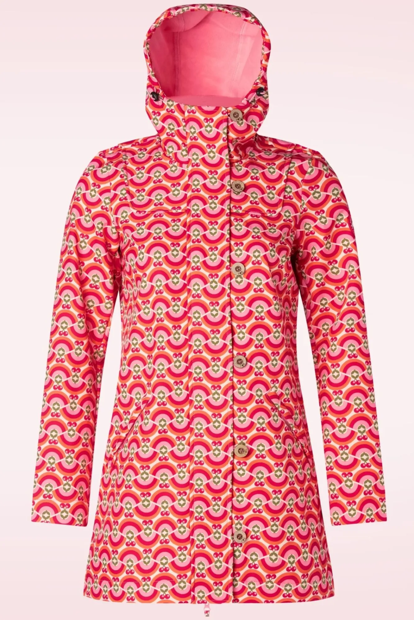 New Wild Weather Jas In Friendly Rainbows And Cherries Vrouwen Jassen