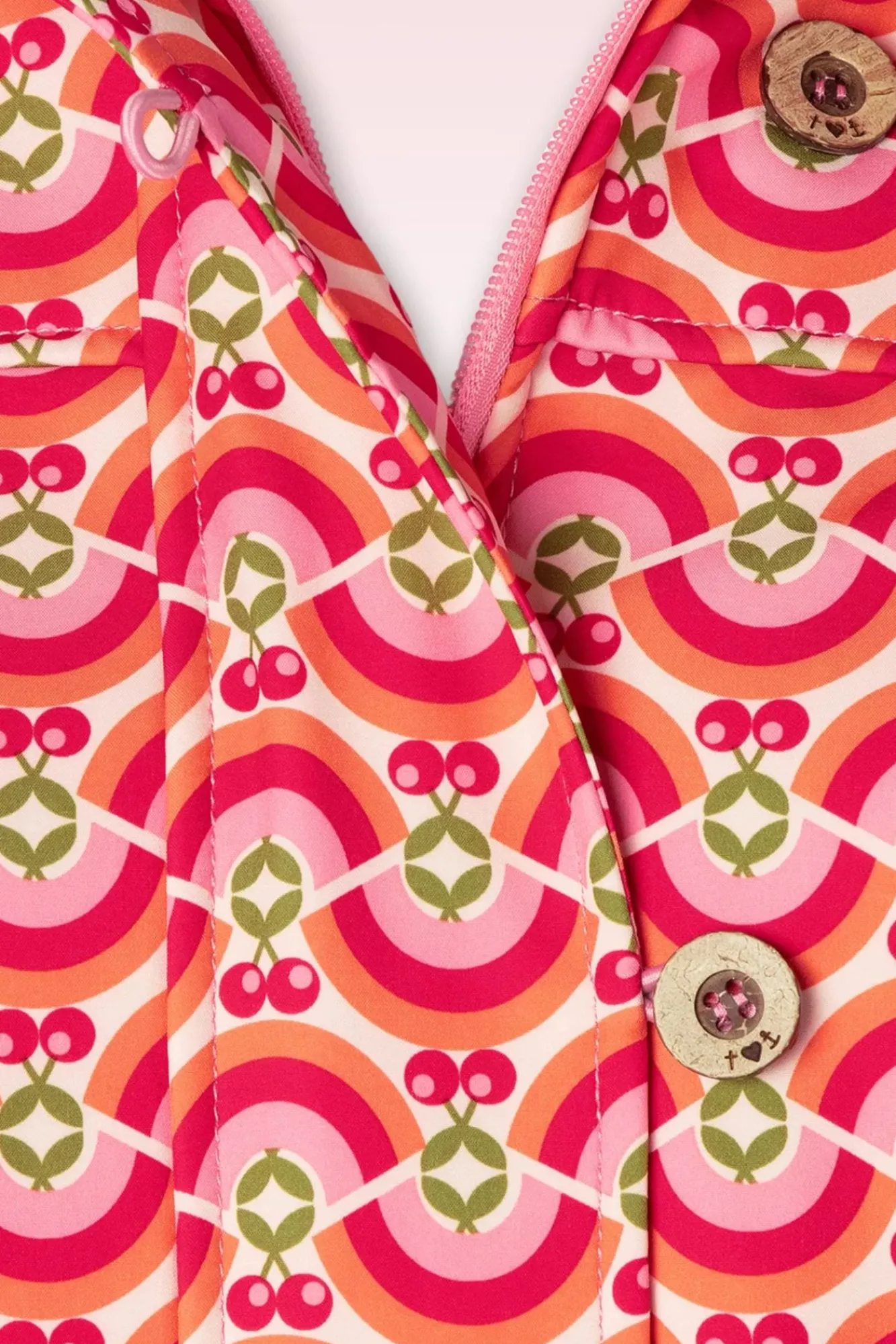 New Wild Weather Jas In Friendly Rainbows And Cherries Vrouwen Jassen