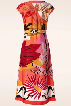 Clearance Winona Maxi Jurk In Oranje Vrouwen Plus Size Jurken