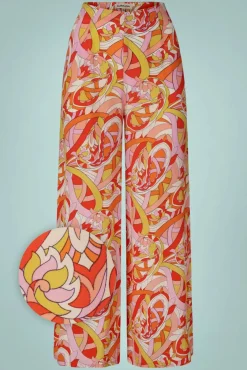 Best Winona Wijde Broek In Oranje Vrouwen Broeken